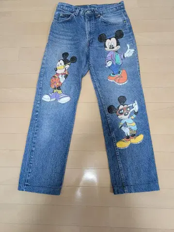 Too Cute! 미키마우스 데님 팬츠 S