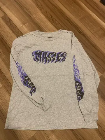 MASSES 그레이 XL 긴팔 셔츠 프레임 디자인