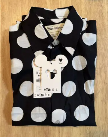 ZARA x Disney 도트 무늬 셔츠 S 사이즈