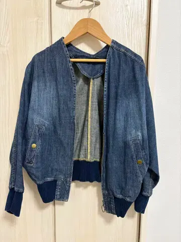 [ 가격 인하 ] SCOT CLUB 데님 봄버 자켓