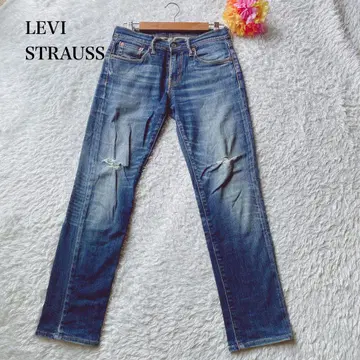 리바이스 [ L ] 데미지 데님 팬츠 캐주얼 빈티지