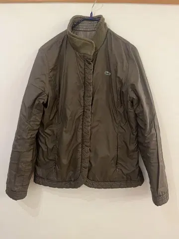 LACOSTE 카키 리버서블 나일론 자켓 40
