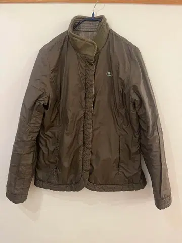 LACOSTE 카키 리버서블 나일론 자켓 40