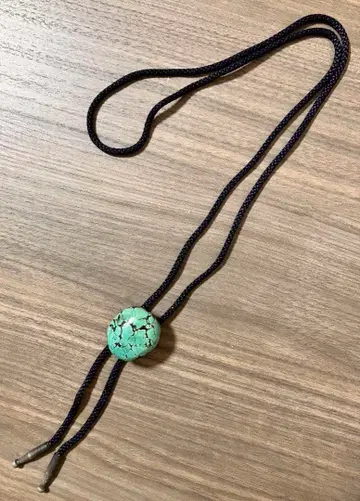 루프 타이 터콰이즈풍 민트 그린 x 네이비