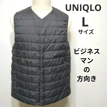 UNIQLO 유니클로 남성용 다운 베스트 이너 다운 그레이 V넥
