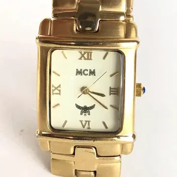 MCM 스퀘어 여성용 손목시계 골드 빈티지
