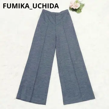 새상품급 FUMIKA_UCHIDA 후미카우치다 울 스트레치 와이드 팬츠