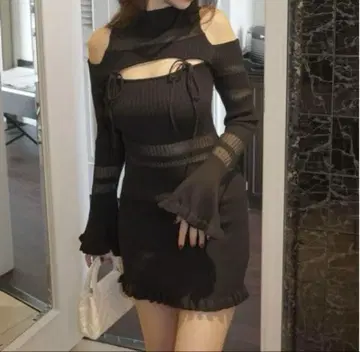 amerge sheer ribbon feminine onepiece