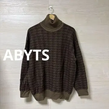 ABYTS abyts 사토 타케루 극상 울 터틀 니트