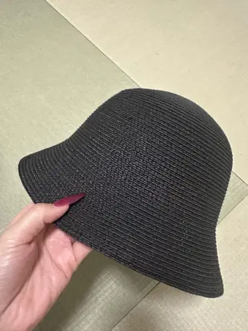 블랙 버킷햇 모자 여성용