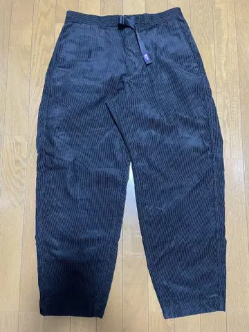 THE NORTH FACE 코듀로이 팬츠 블랙 퍼플 라벨