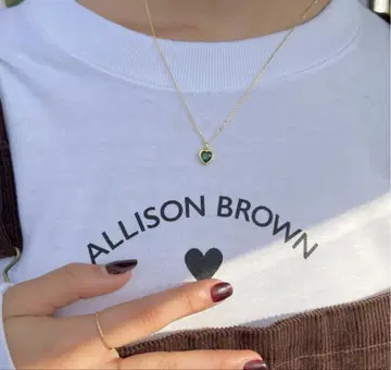 Allison Brown 하트 목걸이 앨리슨 브라운 사에코