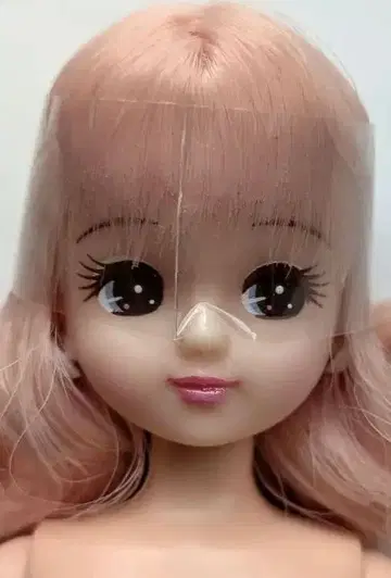 리카짱 캐슬 본체 옅은 핑크 웨이브 헤어, 미사용품