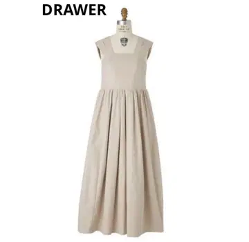 [ 새상품급 ] Drawer *드로어 코튼 트윌 스트랩 드레스