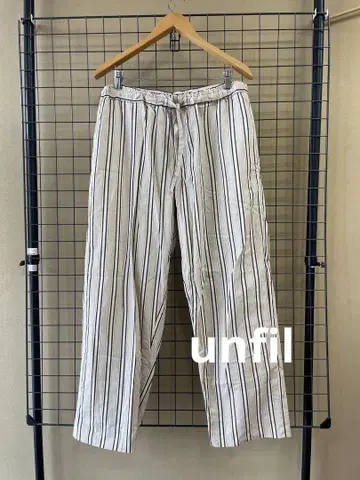 unfil 앙필 드로스트링 와이드 이지 팬츠