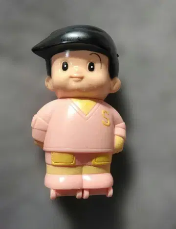 쇼와 레트로 신짱 롤러스케이트 소프트 비닐 저금통