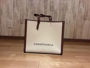 SAMANTHAVEGA 토트백 화이트/브라운