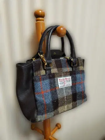 Harris Tweed 체크 무늬 핸드백