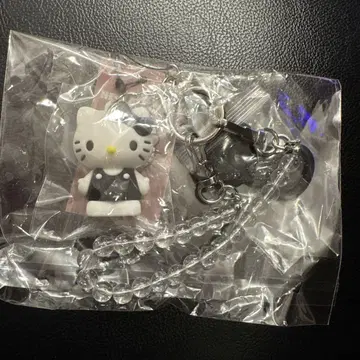 로리즈팜 헬로키티 키티 퀼팅 키 참 블랙
