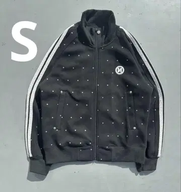 90 Logo Dot Zip Hoodie Black