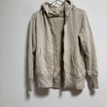 루프 휠러 베이지 풀 집업 후드티 S 사이즈