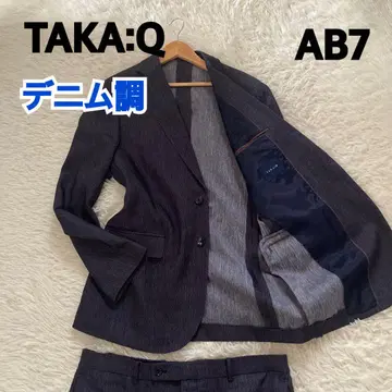 TAKA:Q AB7 데님풍 비즈니스 정장 워셔블 WASHABLE