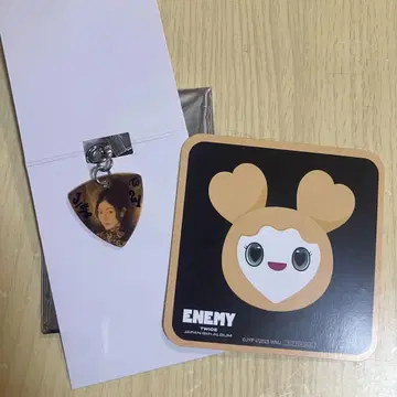 TWICE 지효 피크 키링 ENEMY 지브리 코스터