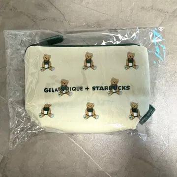 젤라또피케 베어 패턴 파우치 스벅 콜라보 젤라피케 곰