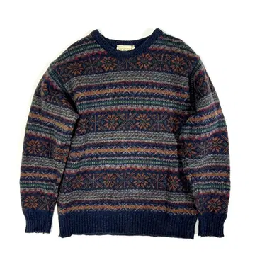 레어 L.L.Bean 엘엘빈 울 스웨터 스코틀랜드제 L