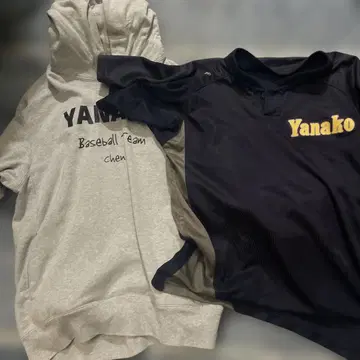 Yanako 후드 부착 T셔츠와 피케 셔츠 세트 별도 구매도 괜찮습니다.