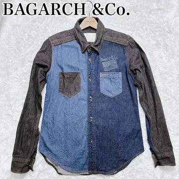 레어 미사용급 BAGARCH 데님 셔츠 사이즈 L ak69 바거치