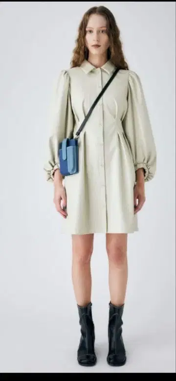 MOUSSY 인조 가죽 원피스