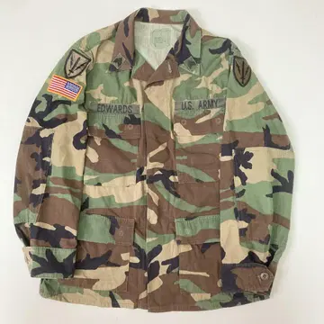 미군 실물 BDU 자켓 아메리칸 어패럴제 우드랜드 카모 S 사이즈