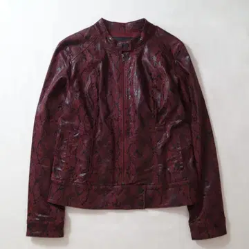 Python Coated Single Riders Jacket vkei