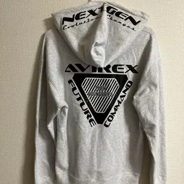 [ 레어 ] AVIREX FUTURE COMMAND 후드티 그레이