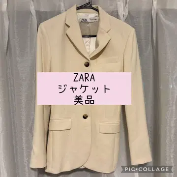 ZARA 테일러드 자켓 XS 크림색