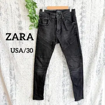 [ ZARA ] 남성용 스키니 데님 블랙 USA/30 구제 의류
