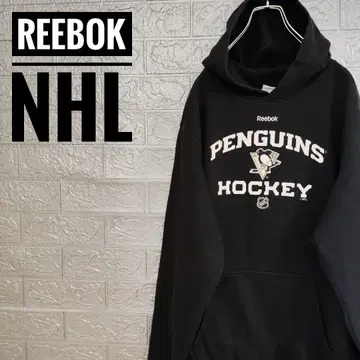 NHL 피츠버그 펭귄 구제 의류 후드 맨투맨 블랙 XL 리복