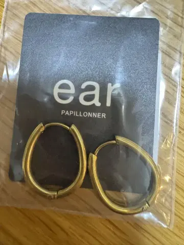 [ 미사용 새상품 ] ear PAPILLONNER 골드 후프 귀걸이
