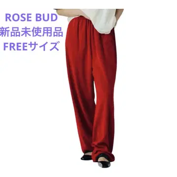 새상품 ROSE BUD 코듀로이 팬츠 레드