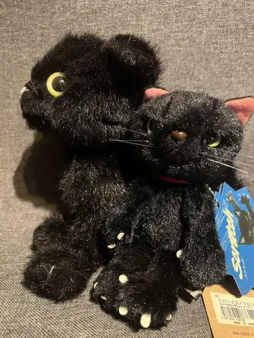 검은 고양이 봉제 인형 2개 세트