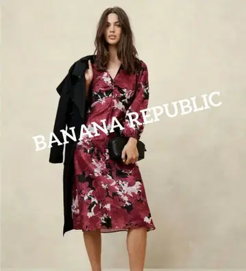 BANANA REPUBLIC 실키 코라무 미디 원피스