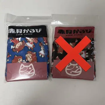 아카미 카루비 POPUP 복서 팬츠 블루