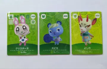 모여봐요 동물의 숲 amiibo 카드 크리스틴 스피카 요시노 묶음 판매