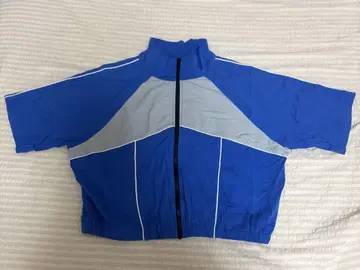 Ray BEAMS 파랑 반팔 저리풍 상의