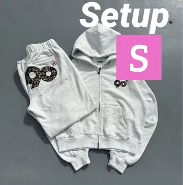 9090 90 Logo Flower Zip Hoodie setup