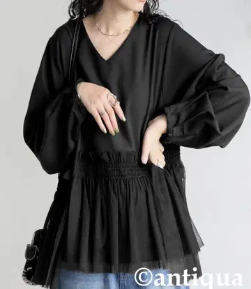 안티카 튤 도킹 상의 새상품