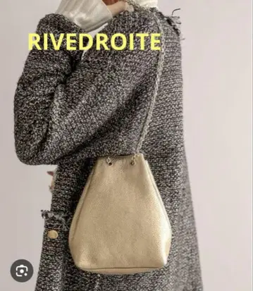 RIVEDROITE 리브 드와 메탈릭 체인백 숄더백