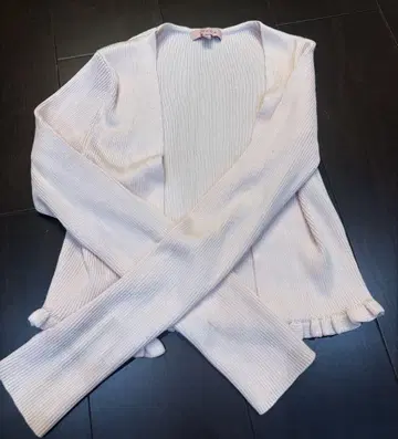 TOCCA 리브 프릴 가디건 볼레로  연핑크