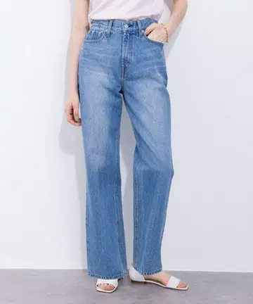 NAVE 네이브 데님 센터 프레스 팬츠 / 스카이블루 계열